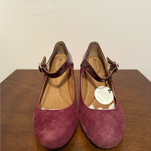 Giani Bernini Burgundy Mary Jane Flats - Picture 3 of 6